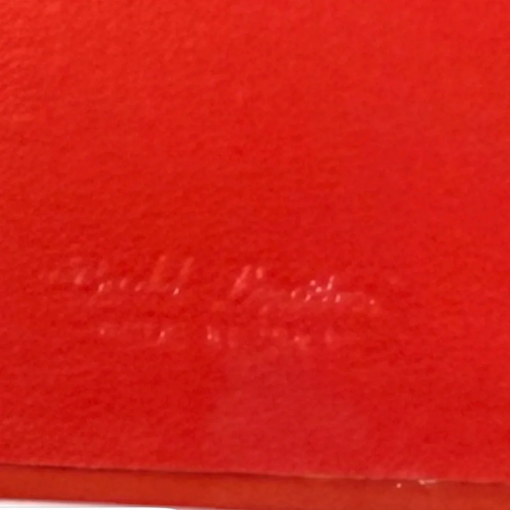 Red BUDD LEATHER Jewelry Box with Gold Clasp VINTAGE‎ 90’s